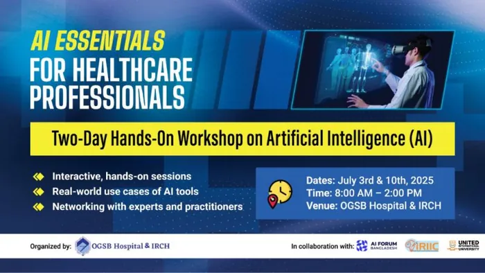 Doctors and clinical professionals with training certificates at OGSB Hospital